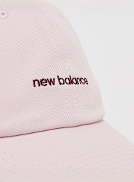 New Balance, 6 Panel Linear Logo Hat, light pink, Image 4 of 4