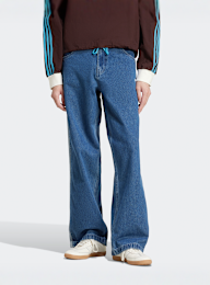 adidas Originals, Denim Firebird Pants, blue, Image 1 of 5