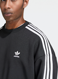 adidas Originals, Oversized 3-Streifen Crew Sweatshirt, black, Image 3 of 5