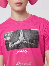 Mister Tee, Pray Tee, light pink, Image 3 of 4