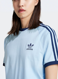adidas Originals, 3-Streifen T-Shirt, blue, Image 3 of 5
