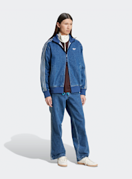 adidas Originals, Denim Firebird Track Jacket, blue, Image 5 of 5