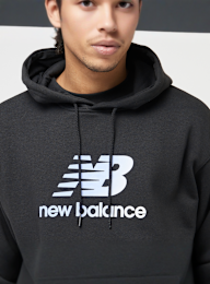 New Balance, Stacked Logo Graphic Hoodie, black, Image 3 of 4