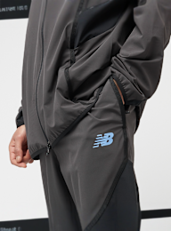 New Balance, Woven Tapered Track Pant, szary, Obraz 3 z 4