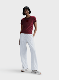 Nike, Sportswear Chill Knit Slim Cropped T-Shirt, red, Image 4 of 4