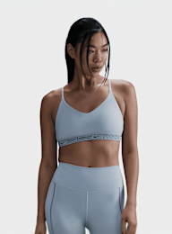 Nike, Indy Bra, blue, Image 1 of 5