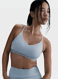 Nike, Indy Bra, blue, Image 3 of 5