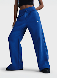 Nike, Sportswear Phoenix Fleece High-Rise Wide Pants, blue, Image 1 of 5