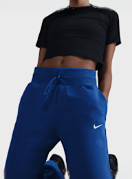 Nike, Sportswear Phoenix Fleece High-Rise Wide Pants, blue, Image 3 of 5
