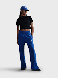 Nike, Sportswear Phoenix Fleece High-Rise Wide Pants, blue, Image 5 of 5
