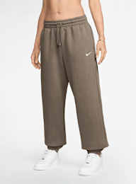 Nike, Sportswear Phoenix Fleece Oversize High-Rise Pants, brown, Image 1 of 3