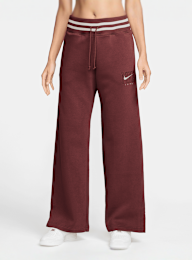 Nike, Sportswear Phoenix Fleece High-Rise Graphics Wide Pants, red, Image 1 of 4
