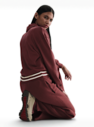 Nike, Sportswear Phoenix Fleece High-Rise Graphics Wide Pants, rood, Afbeelding 4 van 4