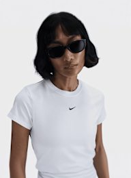 Nike, Sportswear Chill Knit Crop Top, wit, Afbeelding 3 van 4