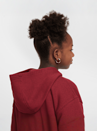 Nike, Sportswear Club Fleece Oversized Full-Zip Hoodie, rood, Afbeelding 6 van 7