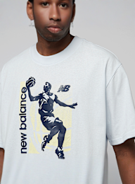 New Balance, Hoops Graphic Vintage T-Shirt, blue, Image 3 of 4