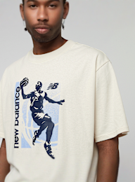 New Balance, Hoops Graphic Vintage T-Shirt, beige, Image 3 of 4