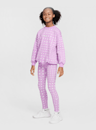 Nike, One Dri-FIT All Over Print Leggings, purple, Image 5 of 5
