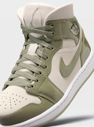 Jordan, Air Jordan 1 Mid SE summit white/blue chill-black, green, Image 7 of 8