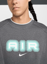 Nike, Sportswear Air Fleece Crew, grijs, Afbeelding 3 van 4