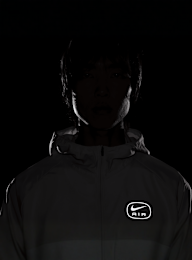 Nike, Sportswear Swoosh Air Run Jacket, grijs, Afbeelding 6 van 7