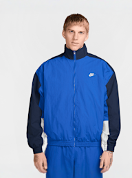 Nike, Club Woven Oversized Track Jacket, blue, Image 1 of 6