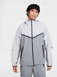 Nike, Tech Woven Full-Zip Windrunner Jacket, grey, Image 1 of 8