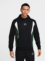 Nike, Sportswear Swoosh Air Fleece Hoodie, black, Image 1 of 5