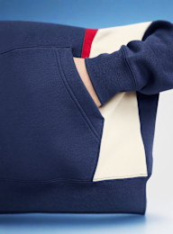 Nike, Sportswear Swoosh Air Fleece Hoodie, blue, Image 4 of 5