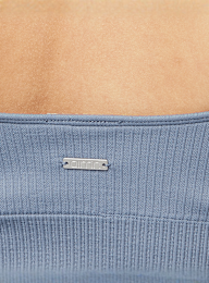 aim'n, Ribbed Seamless Shaping Bralette, blue, Image 3 of 4