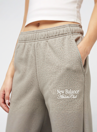 New Balance, Linear Fleece Jogger, beż, Obraz 3 z 5