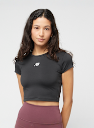 New Balance, Harmony Fitted T-Shirt, black, Image 1 of 4