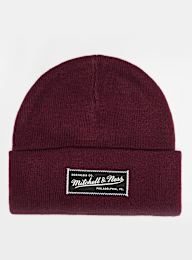 Mitchell & Ness, Branded Patch Logo Beanie, rood, Afbeelding 1 van 3
