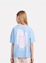 New Balance, Hoops Court Graphic Tee, blue, Image 1 of 6