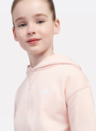 New Balance, French Terry Small Logo Hoodie, light pink, Image 3 of 4