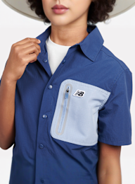 New Balance, Premium Shirt, blue, Image 3 of 5