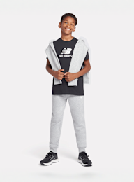 New Balance, French Terry Stacked Logo Jogger, grey, Image 5 of 5