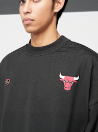 Mitchell & Ness, NBA Oversweep Crewneck Sweater Chicago Bulls, black, Image 3 of 7