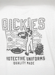Dickies, Bricklane Shortsleeve Tee, white, Image 4 of 5