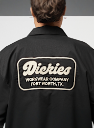 Dickies, Lewistown Longsleeve Shirt, czarny, Obraz 4 z 6
