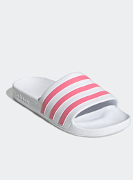 adidas Originals, Adilette Aqua, white, Image 3 of 8