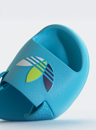 adidas Originals, Adifom Adilette Kids Slides (GS), blue, Image 7 of 8