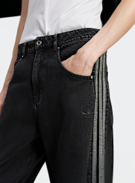 adidas Originals, Denim Firebird Pants, black, Image 3 of 5