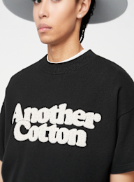 Another Cotton Lab, Another Chenille Oversize Knit Sweatshirt, black, Image 3 of 4