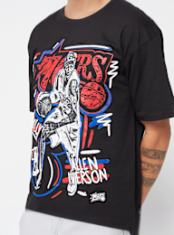 Mitchell & Ness, NBA Chalked Up Tee Philadelphia 76ers, black, Image 3 of 5