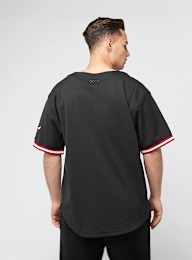 Mitchell & Ness, NBA On the Clock Mesh Button Front Vintage Logo Chicago Bulls, black, Image 2 of 6