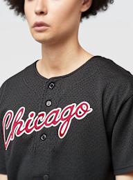 Mitchell & Ness, NBA On the Clock Mesh Button Front Vintage Logo Chicago Bulls, black, Image 3 of 6