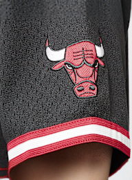 Mitchell & Ness, NBA On the Clock Mesh Button Front Vintage Logo Chicago Bulls, zwart, Afbeelding 5 van 6