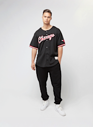 Mitchell & Ness, NBA On the Clock Mesh Button Front Vintage Logo Chicago Bulls, zwart, Afbeelding 6 van 6