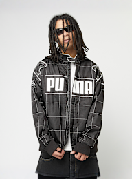 PUMA, Archive Seasonal Relaxed Racer Jacket, black, Image 1 of 7